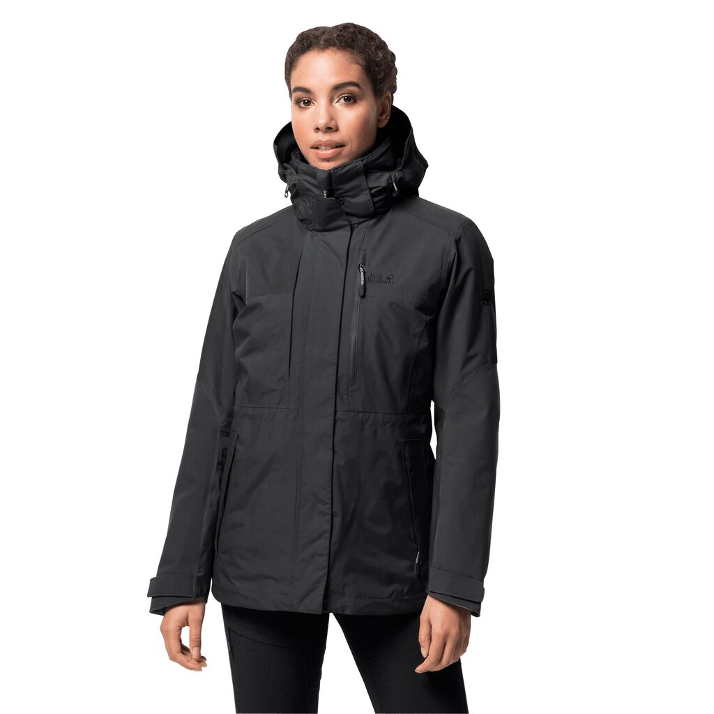 Jack Wolfskin THORI Vestes Femme Noir - QJZFRMY-69